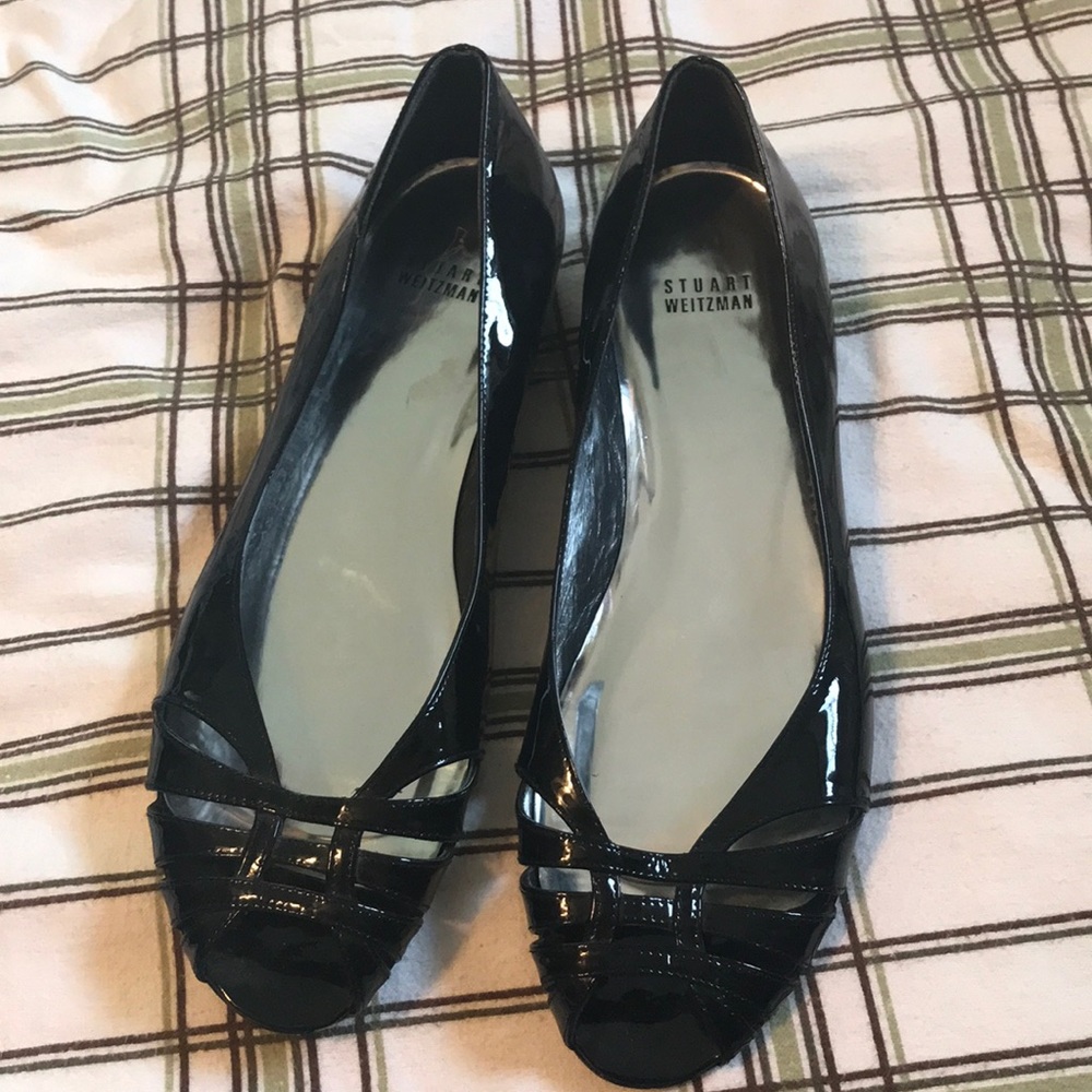 Amazing! black Stuart Weitzman flats 10.5